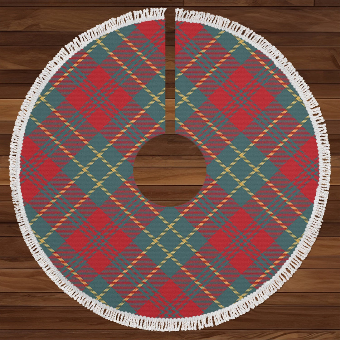 Scott Autumn Weathered Tartan Christmas Tree Skirt