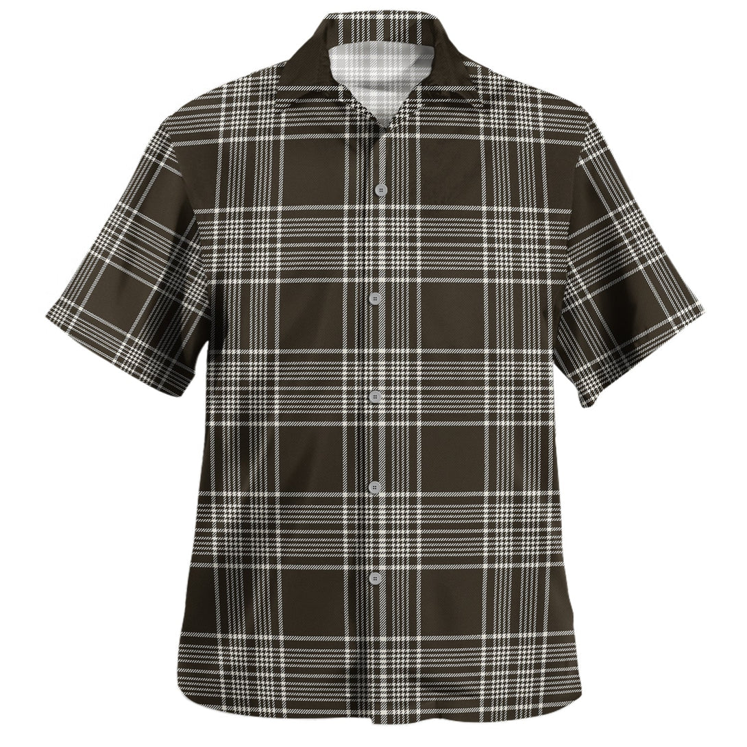 Scott Black - White Weathered Tartan Hawaiian Shirt