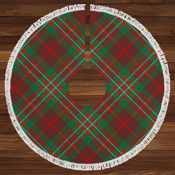 Scott Brown Hunting Modern Tartan Christmas Tree Skirt