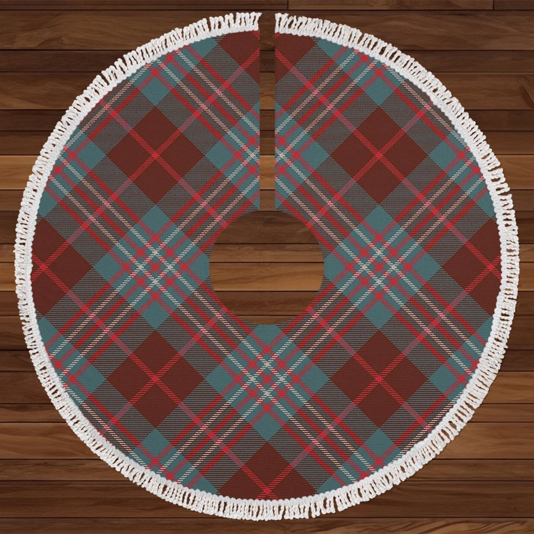 Scott Brown Hunting Weathered Tartan Christmas Tree Skirt