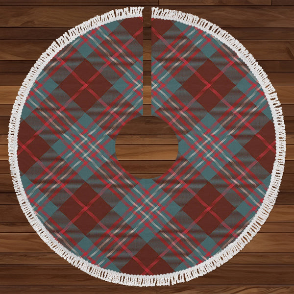 Scott Brown Hunting Weathered Tartan Christmas Tree Skirt