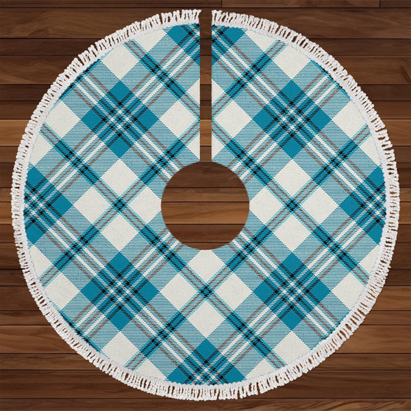 Scott Dress Turquoise Ancient Tartan Christmas Tree Skirt