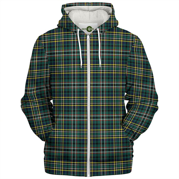 Scott Green Modern Tartan Sherpa Hoodie