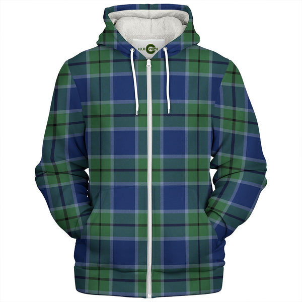 Scott Green (Sir Walter) Modern Tartan Sherpa Hoodie