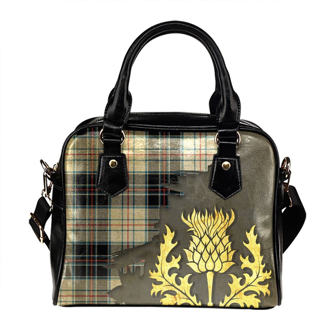 Scott MacRae Ancient Tartan Shoulder Handbag Thistle Oldest Style