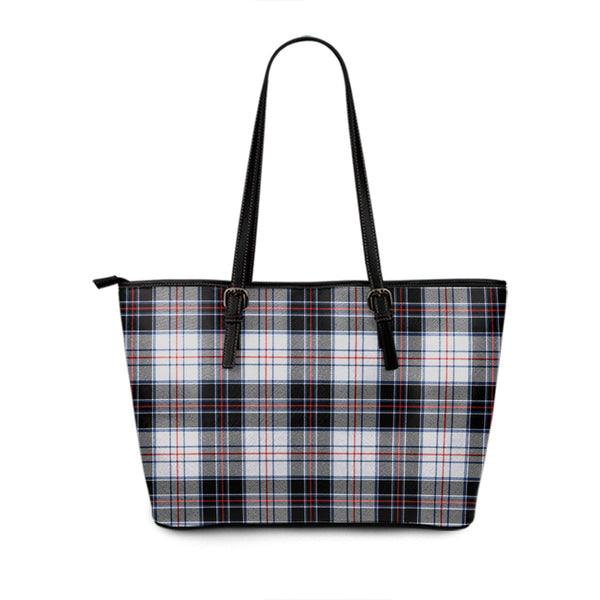 Scott MacRae Modern Tartan Leather Tote Bag