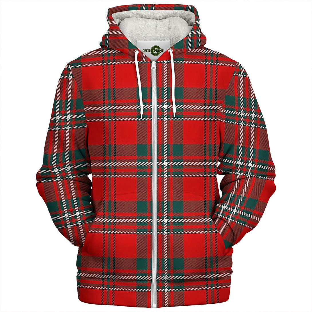 Scott Modern Tartan Sherpa Hoodie