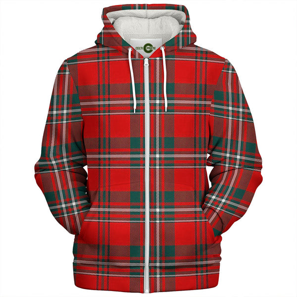 Scott Modern Tartan Sherpa Hoodie