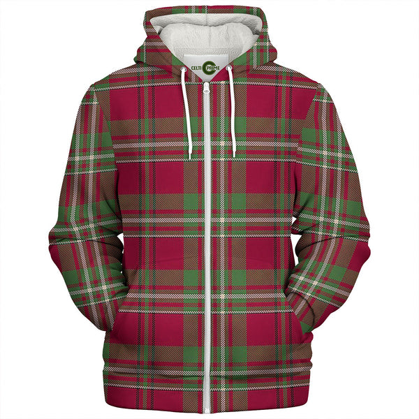 Scott Muted Tartan Sherpa Hoodie