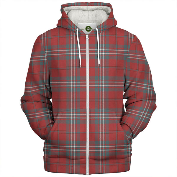 Scott Weathered Clan Badge Tartan Sherpa Hoodie