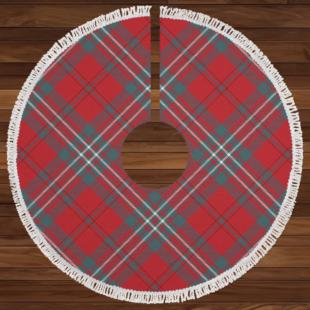 Scott Weathered Clan Badge Tartan Christmas Tree Skirt