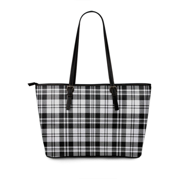 Scott (Sir Walter) Abbreviated Modern Tartan Leather Tote Bag