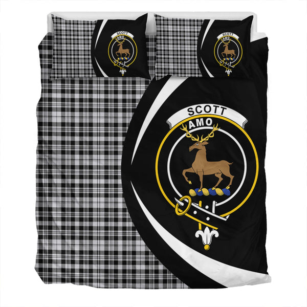 Scott (Sir Walter) Personal Clan Badge Tartan Bedding Set Circle Style