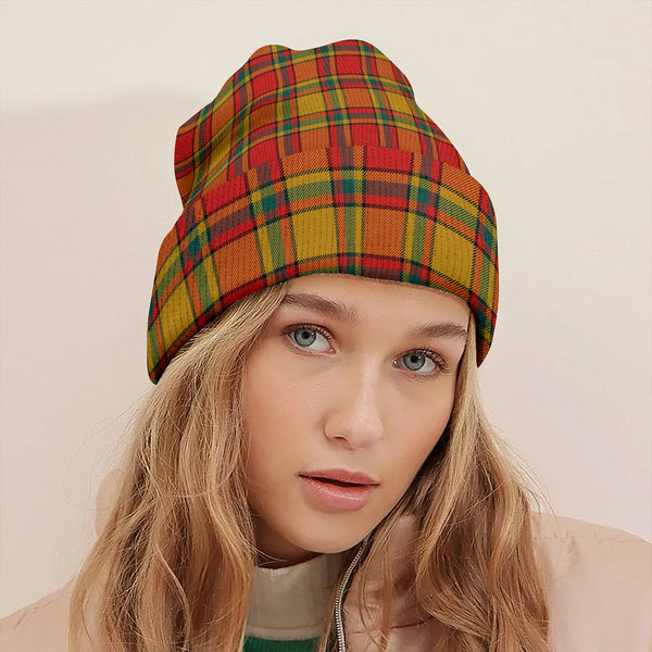 Scrimgeour of Glassary Modern Clan Badge Tartan Knitted Beanie