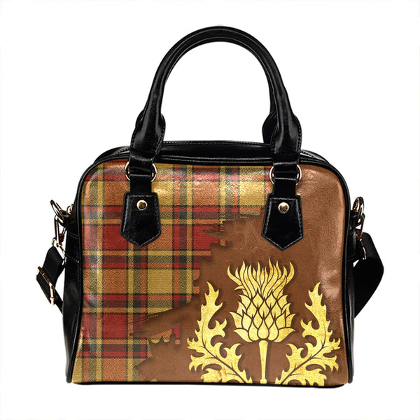 Scrimgeour of Glassary Weathered Tartan Shoulder Handbag Thistle Oldest Style