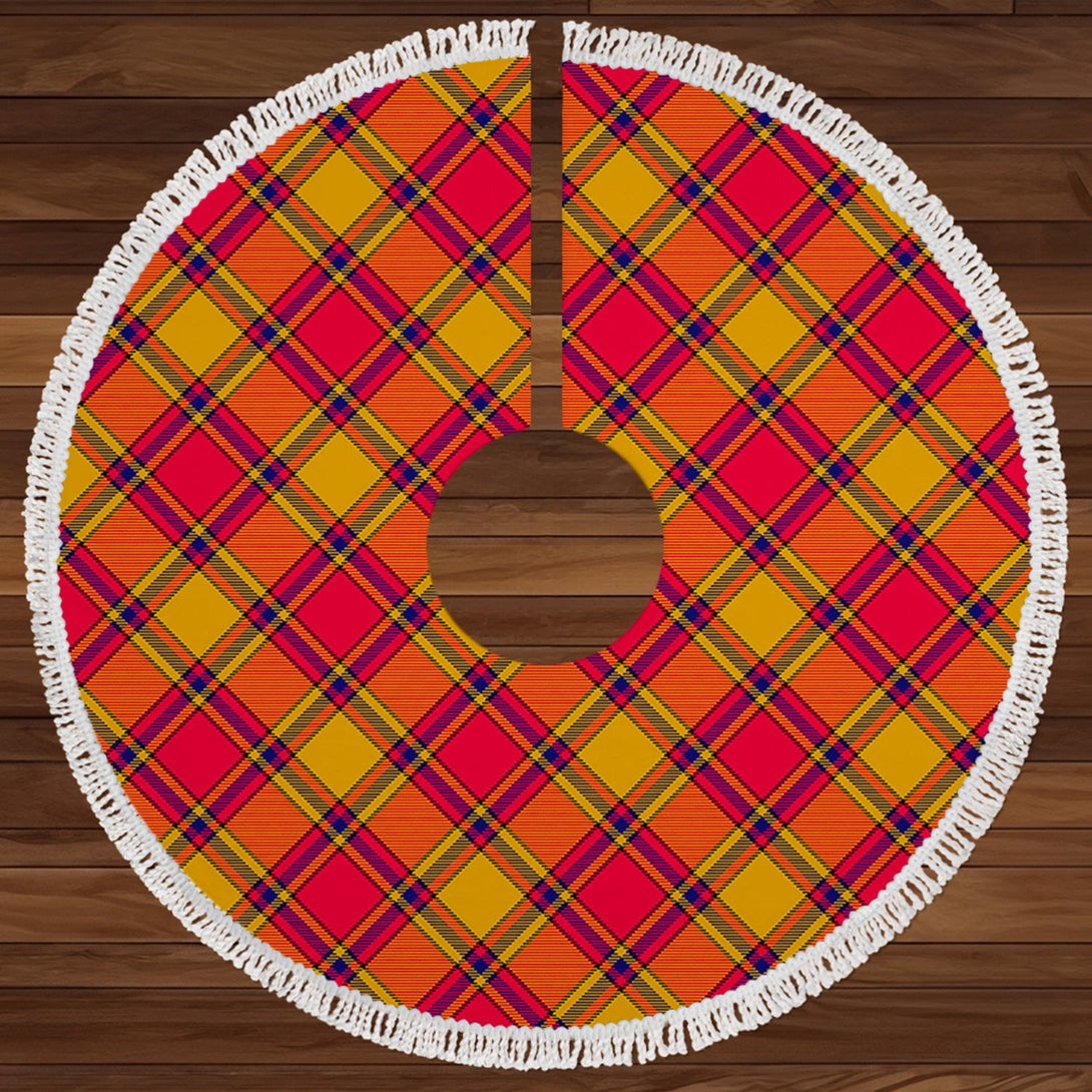 Scrymgeour Clan Badge Tartan Christmas Tree Skirt