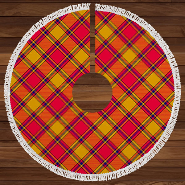 Scrymgeour Clan Badge Tartan Christmas Tree Skirt