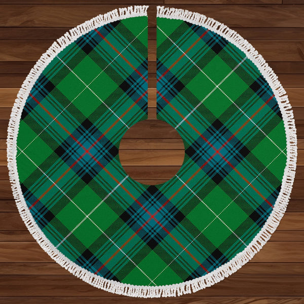 Semple Ancient Clan Badge Tartan Christmas Tree Skirt