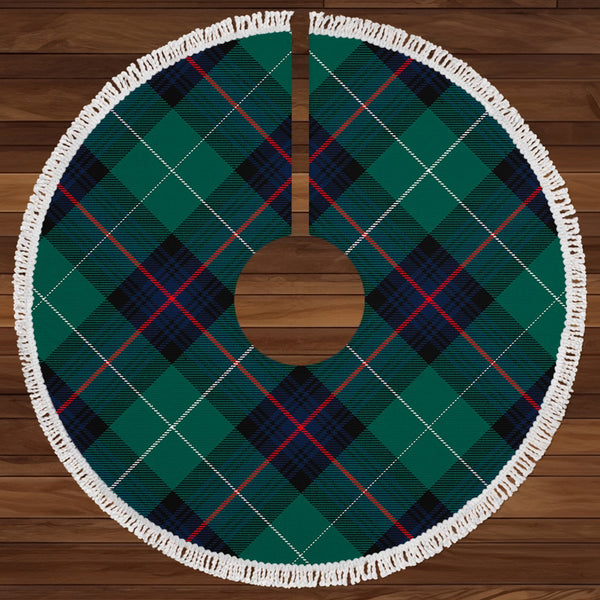 Semple Modern Clan Badge Tartan Christmas Tree Skirt