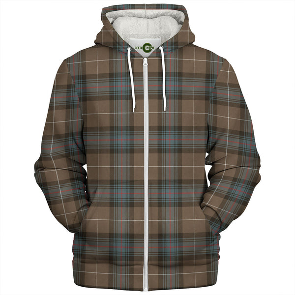 Semple Weathered Tartan Sherpa Hoodie