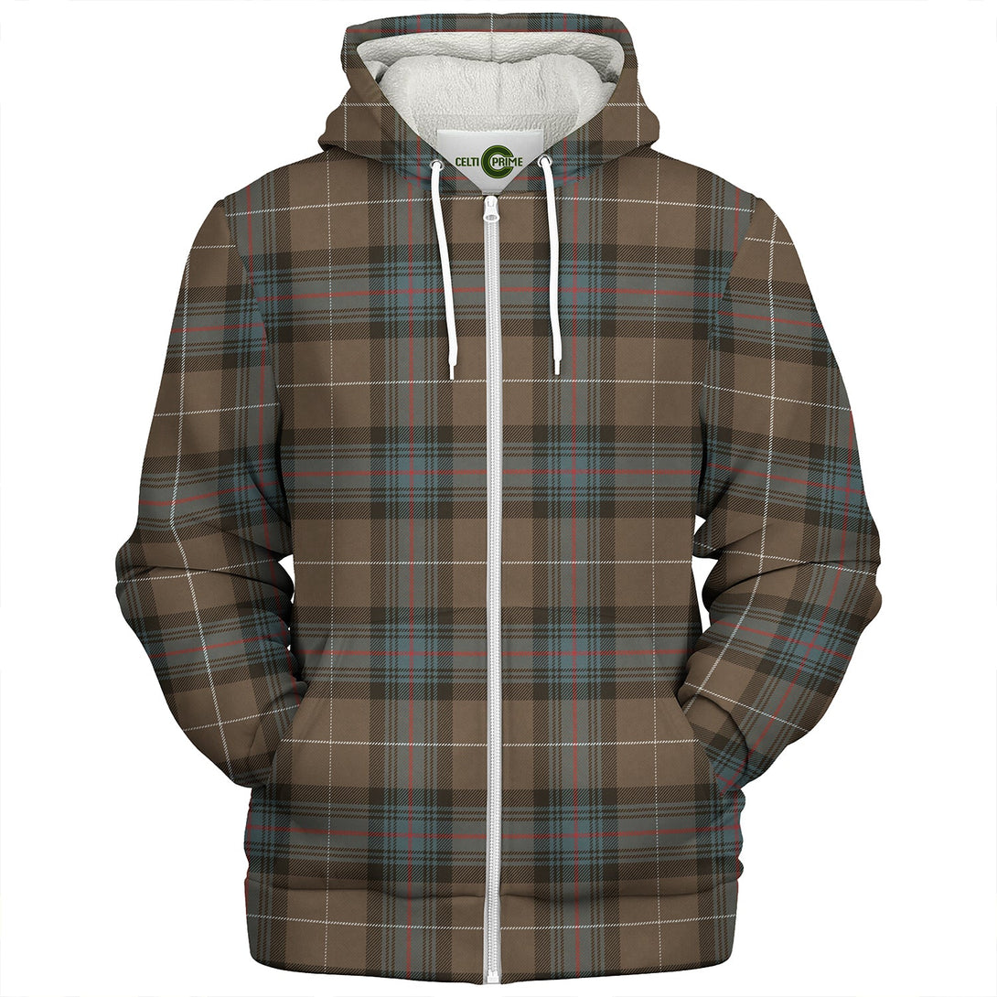 Semple Weathered Clan Badge Tartan Sherpa Hoodie