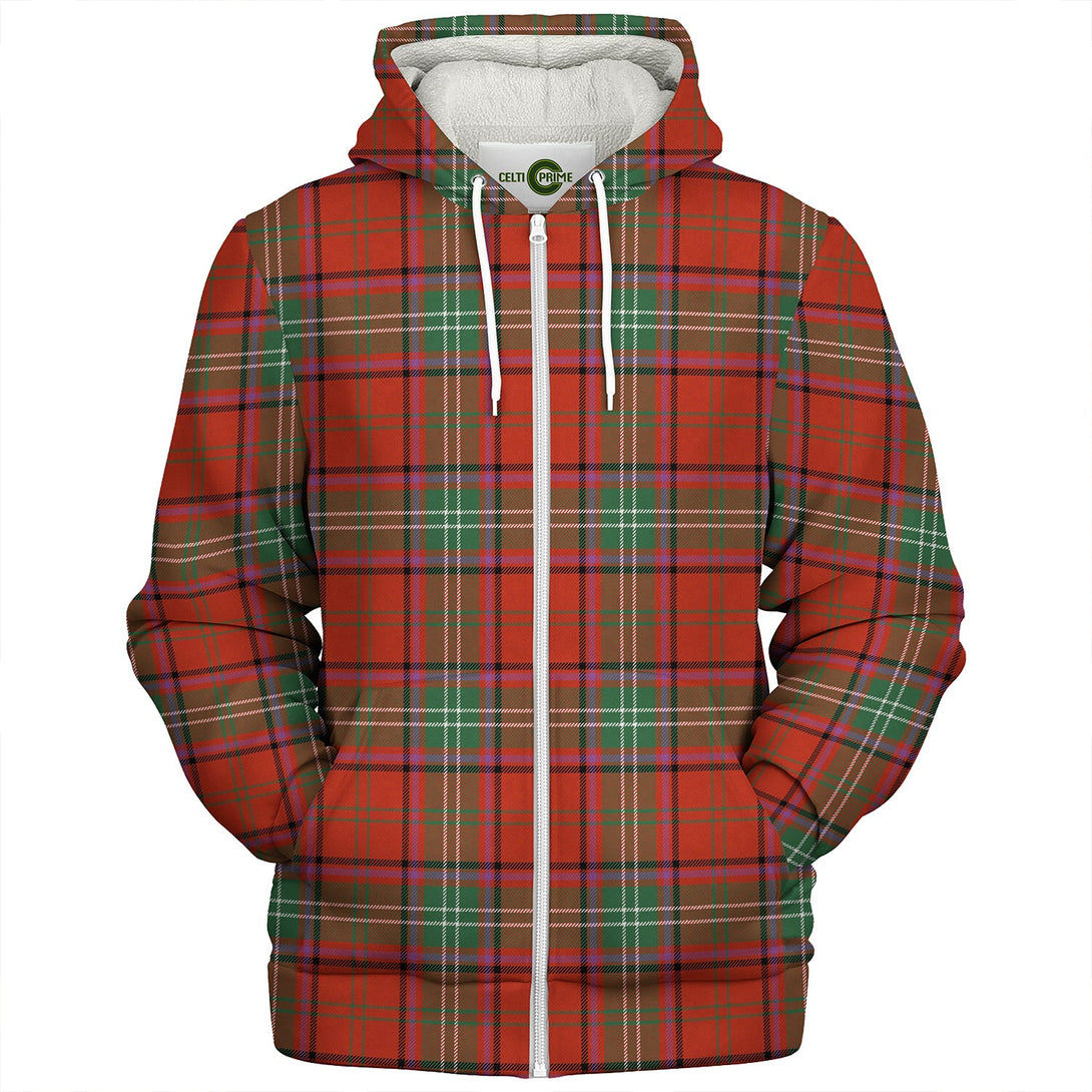 Seton Ancient Clan Badge Tartan Sherpa Hoodie