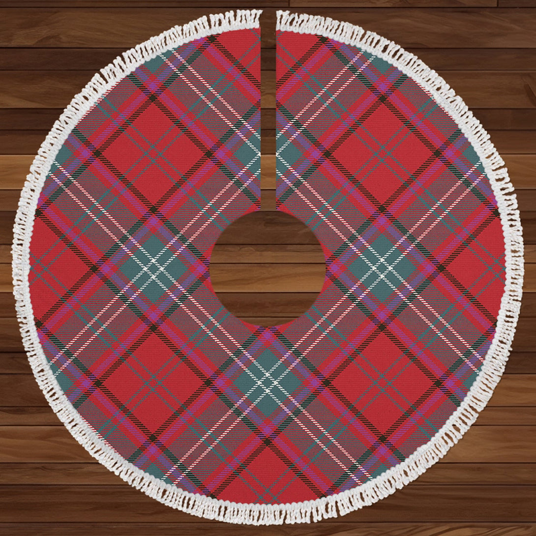 Seton Weathered Clan Badge Tartan Christmas Tree Skirt