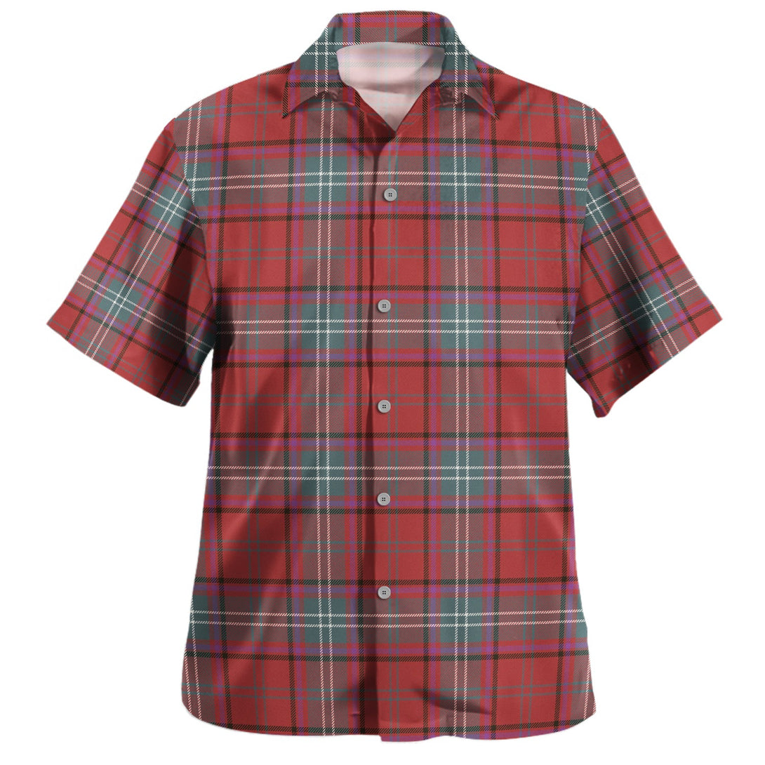 Seton Weathered Clan Badge Tartan Hawaiian Shirt