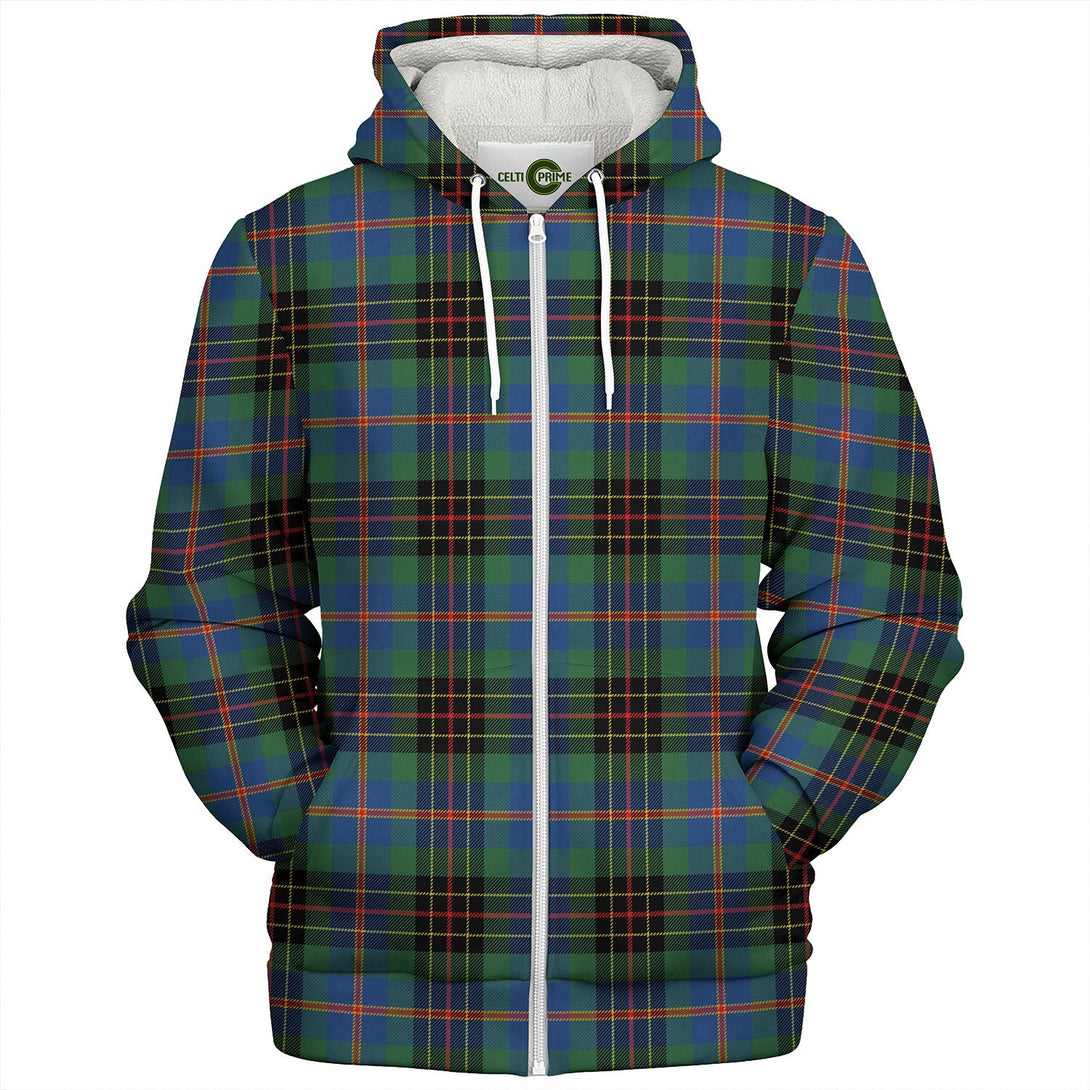 Sey Modern Tartan Sherpa Hoodie