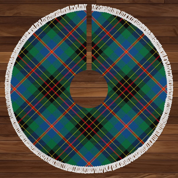 Sey Modern Tartan Christmas Tree Skirt