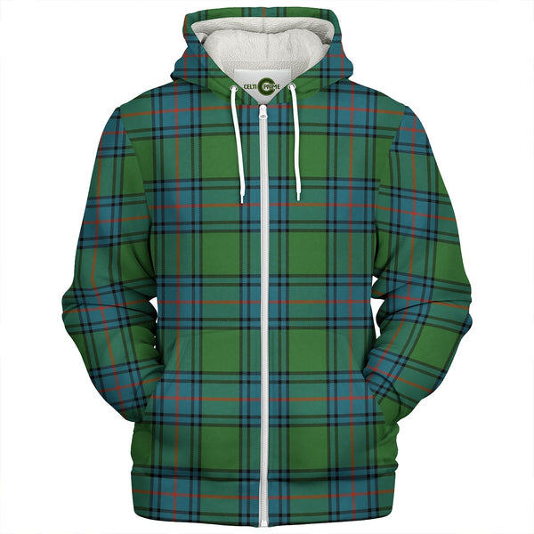 Shaw Ancient Clan Badge Tartan Sherpa Hoodie