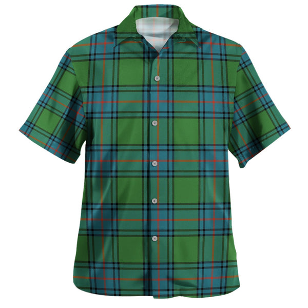 Shaw Ancient Clan Badge Tartan Hawaiian Shirt