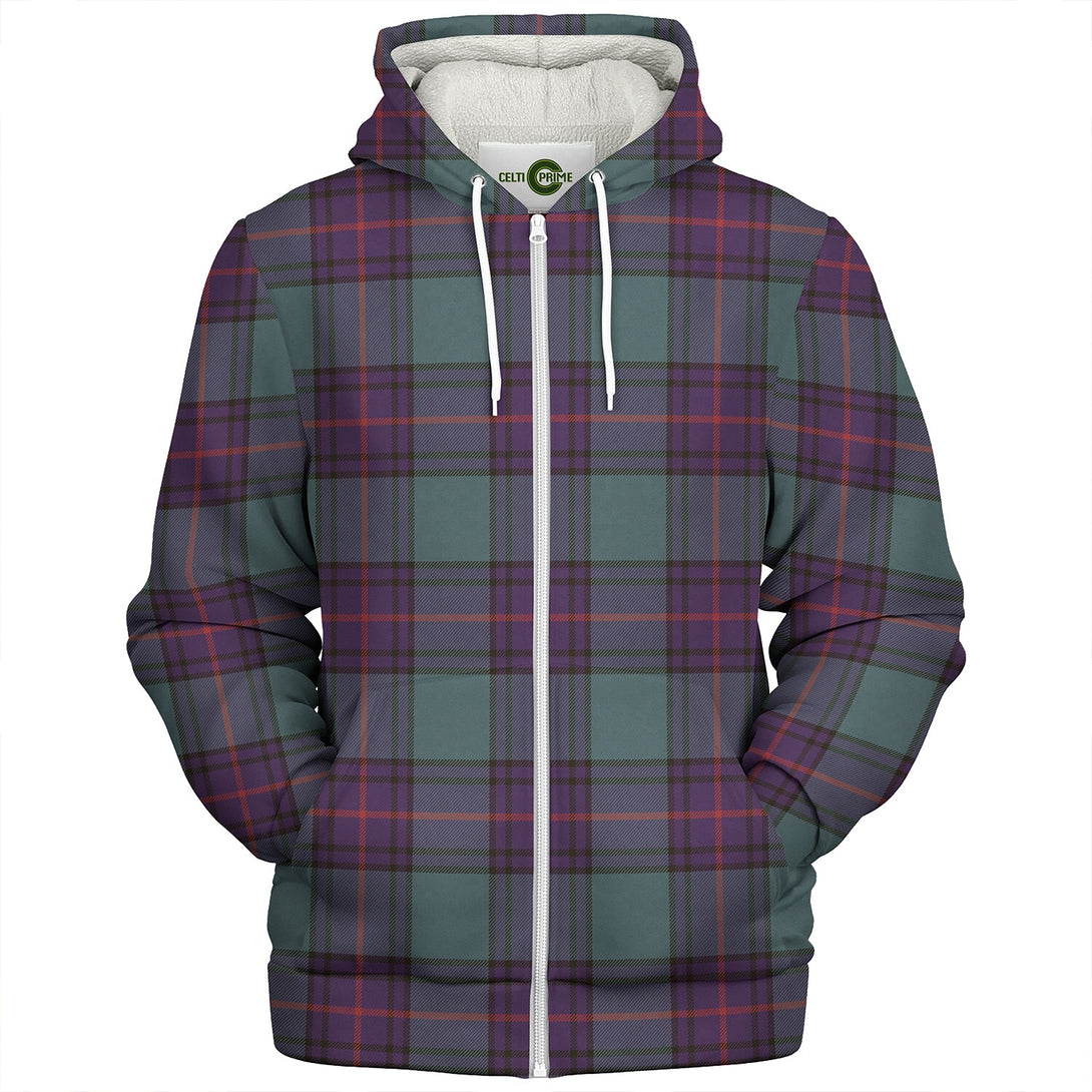 Shaw Weathered Clan Badge Tartan Sherpa Hoodie