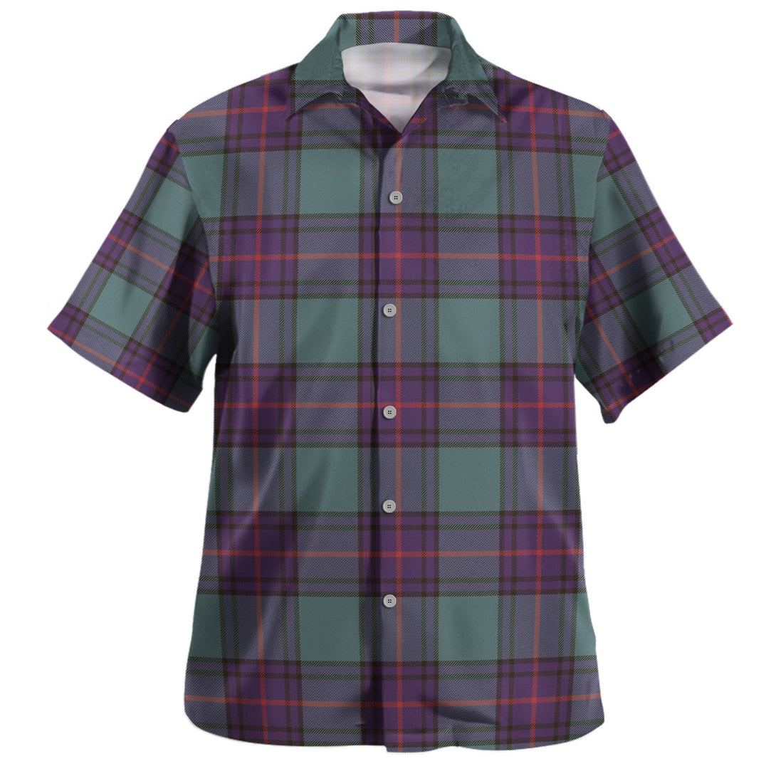 Shaw Weathered Clan Badge Tartan Hawaiian Shirt