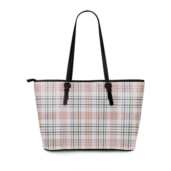 Shaw Women-s Dress Ancient Tartan Leather Tote Bag