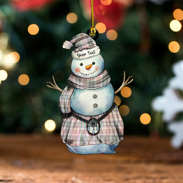 Shaw Women-s Dress Modern Tartan Wood Acrylic Ornament Snowman Warrior Personalized