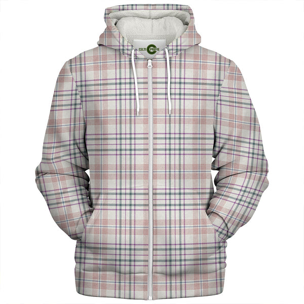 Shaw Women's Dress Weathered Clan Badge Tartan Sherpa Hoodie