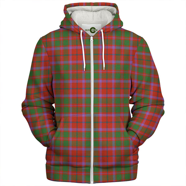 Shaw of Tordarroch Ancient Clan Badge Tartan Sherpa Hoodie