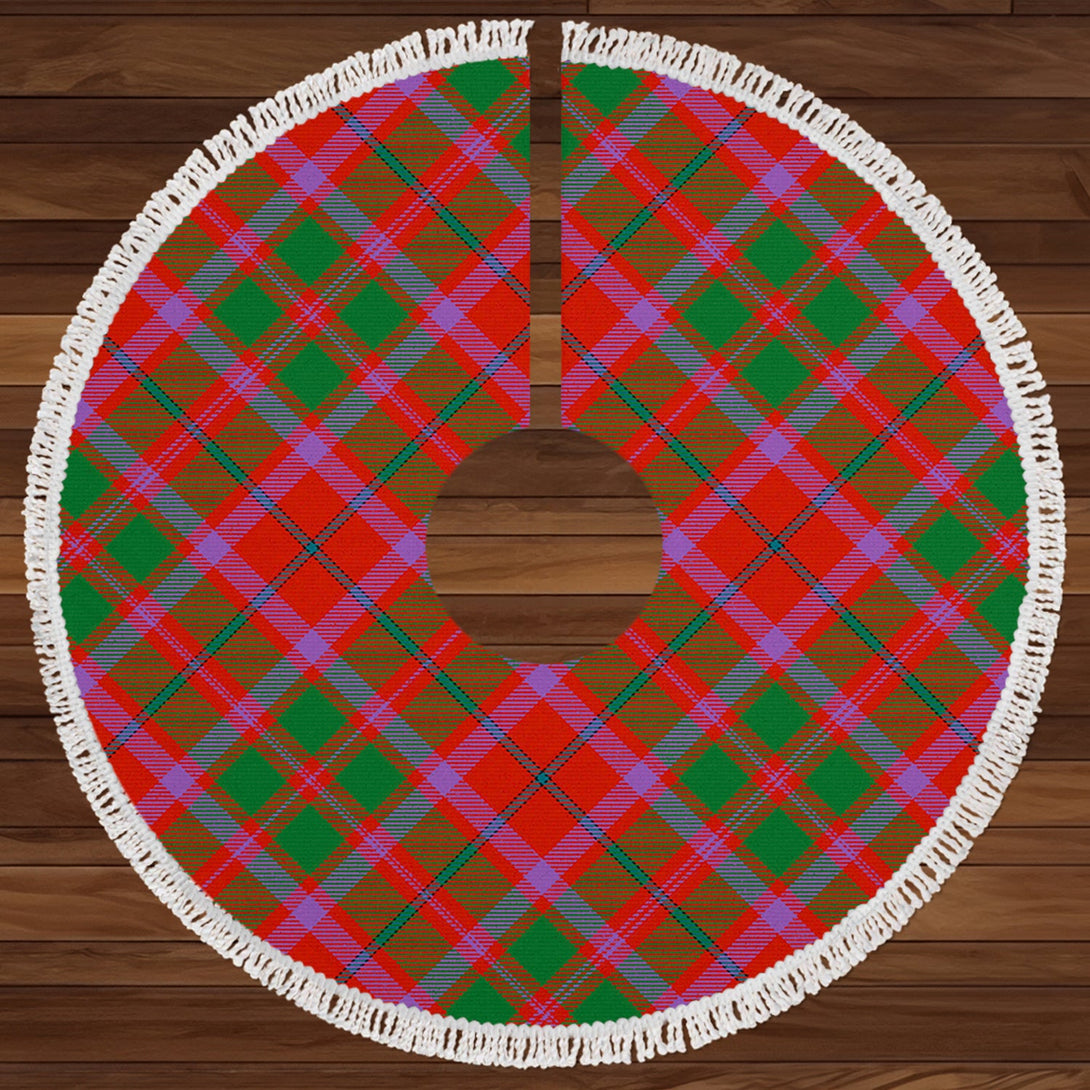 Shaw of Tordarroch Ancient Clan Badge Tartan Christmas Tree Skirt