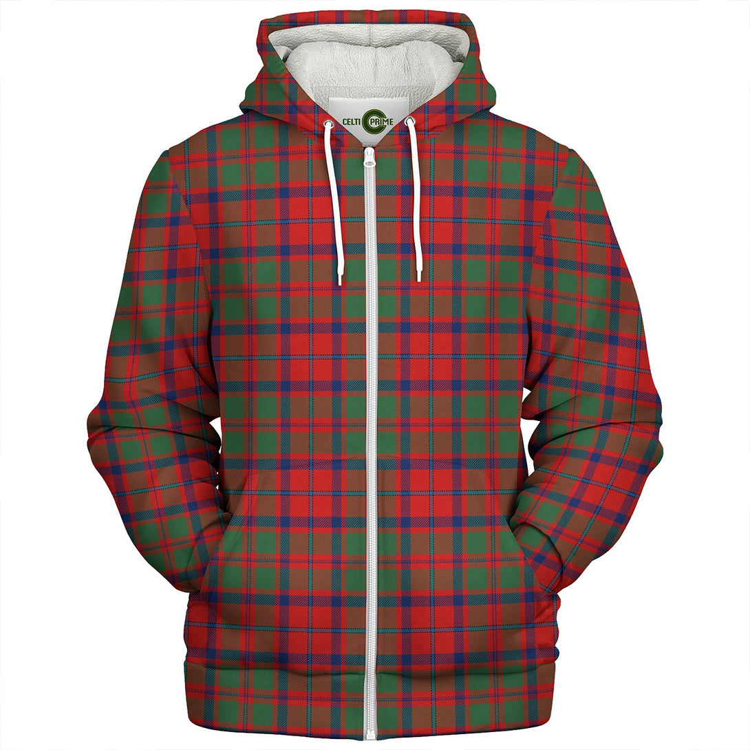 Shaw of Tordarroch Modern Clan Badge Tartan Sherpa Hoodie