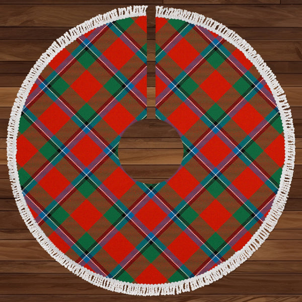 Sinclair Ancient Clan Badge Tartan Christmas Tree Skirt