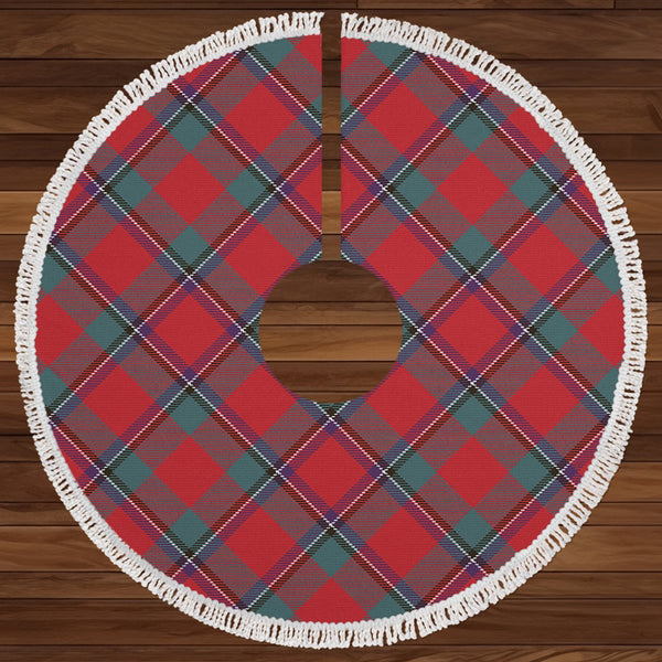 Sinclair Weathered Clan Badge Tartan Christmas Tree Skirt