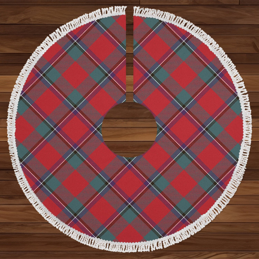 Sinclair Weathered Tartan Christmas Tree Skirt