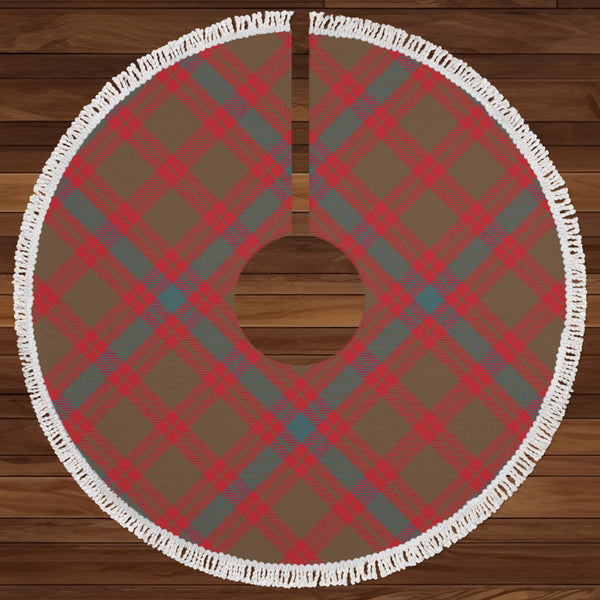 Skene Weathered Clan Badge Tartan Christmas Tree Skirt