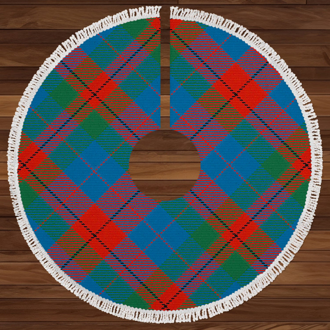 Skene of Cromar Ancient Clan Badge Tartan Christmas Tree Skirt