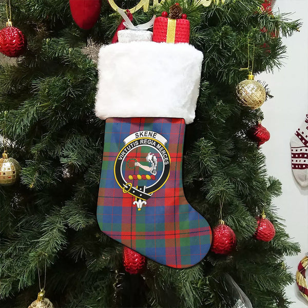 Skene of Cromar Modern Clan Badge Tartan Christmas Stocking