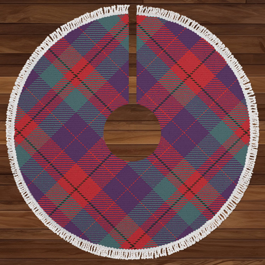 Skene of Cromar Weathered Clan Badge Tartan Christmas Tree Skirt