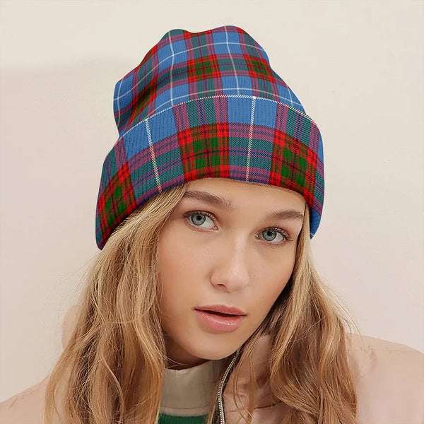 Skirving Clan Badge Tartan Knitted Beanie