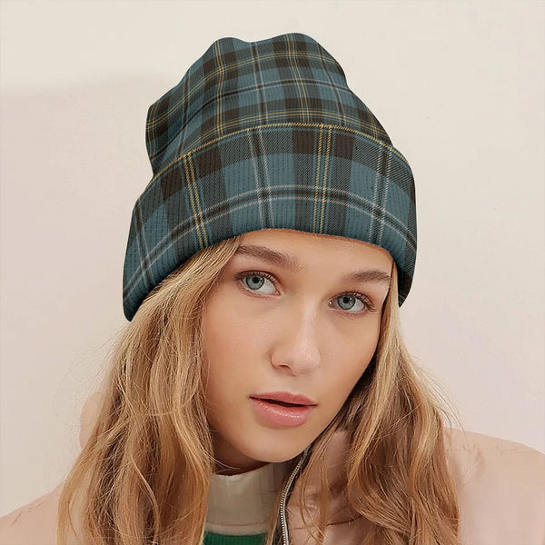 Smeaton Hunting Weathered Tartan Knitted Beanie