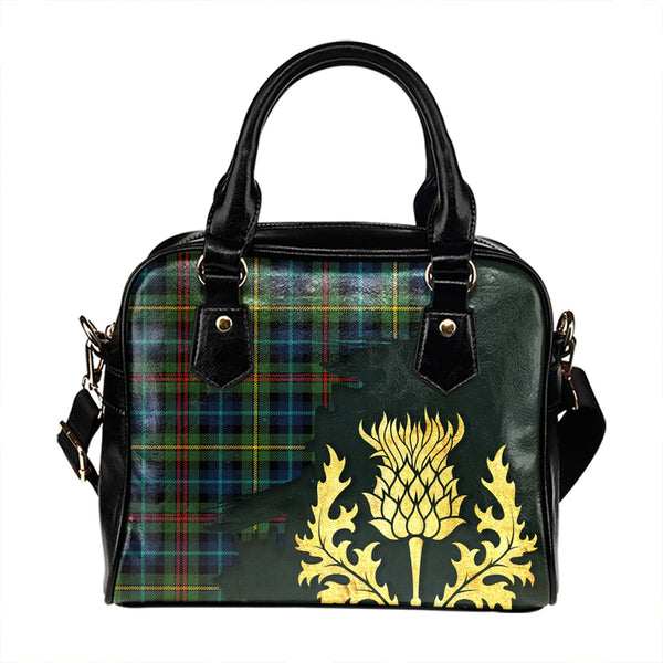 Smith (MacGowan Hunting) Modern Tartan Shoulder Handbag Thistle Oldest Style